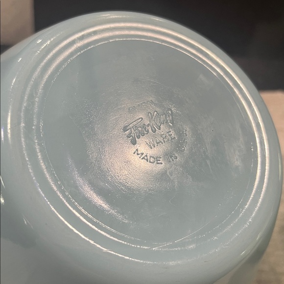 Azurite Delphite Fire King, Set of two blue bowls - Picture 5 of 6